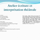 Atelier criture et interprtation thtrale